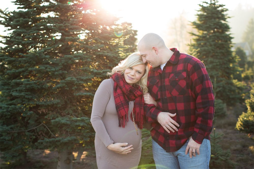 Winter Sunset Maternity Session | Puyallup Maternity Photographer | Tacoma Pregnancy Session