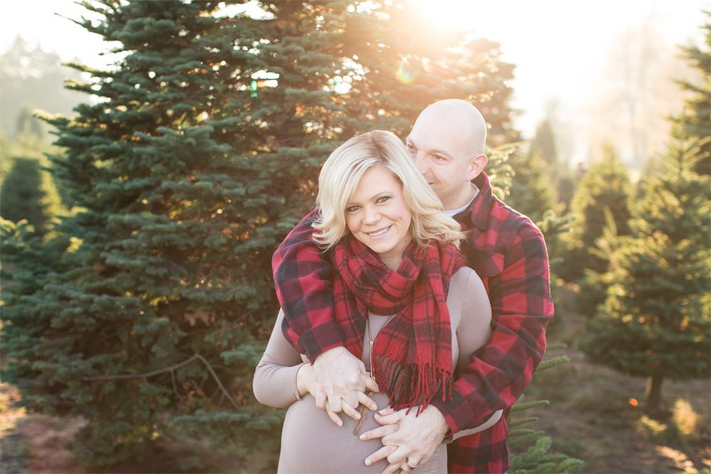 Winter Sunset Maternity Session | Puyallup Maternity Photographer | Tacoma Pregnancy Session