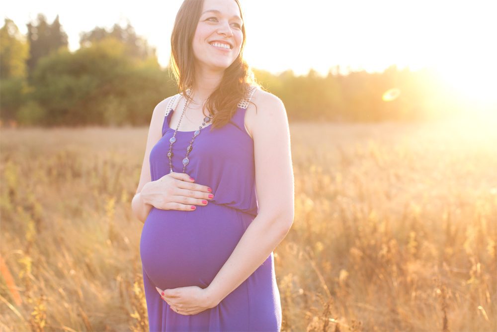 Puyallup Maternity Photographer | sunset maternity session 