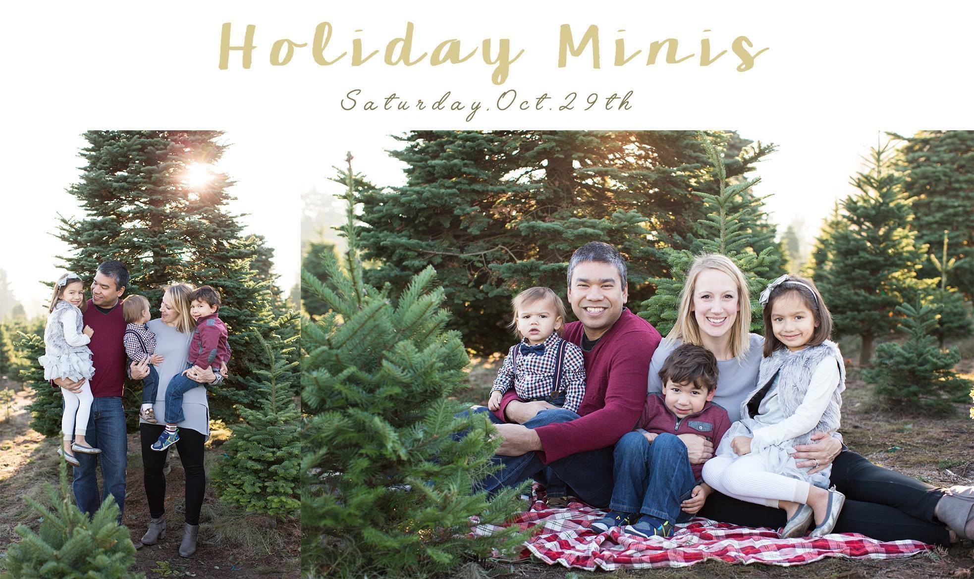 holiday mini sessions | tacoma puyallup seattle photographer | www.christinamaephotography.com