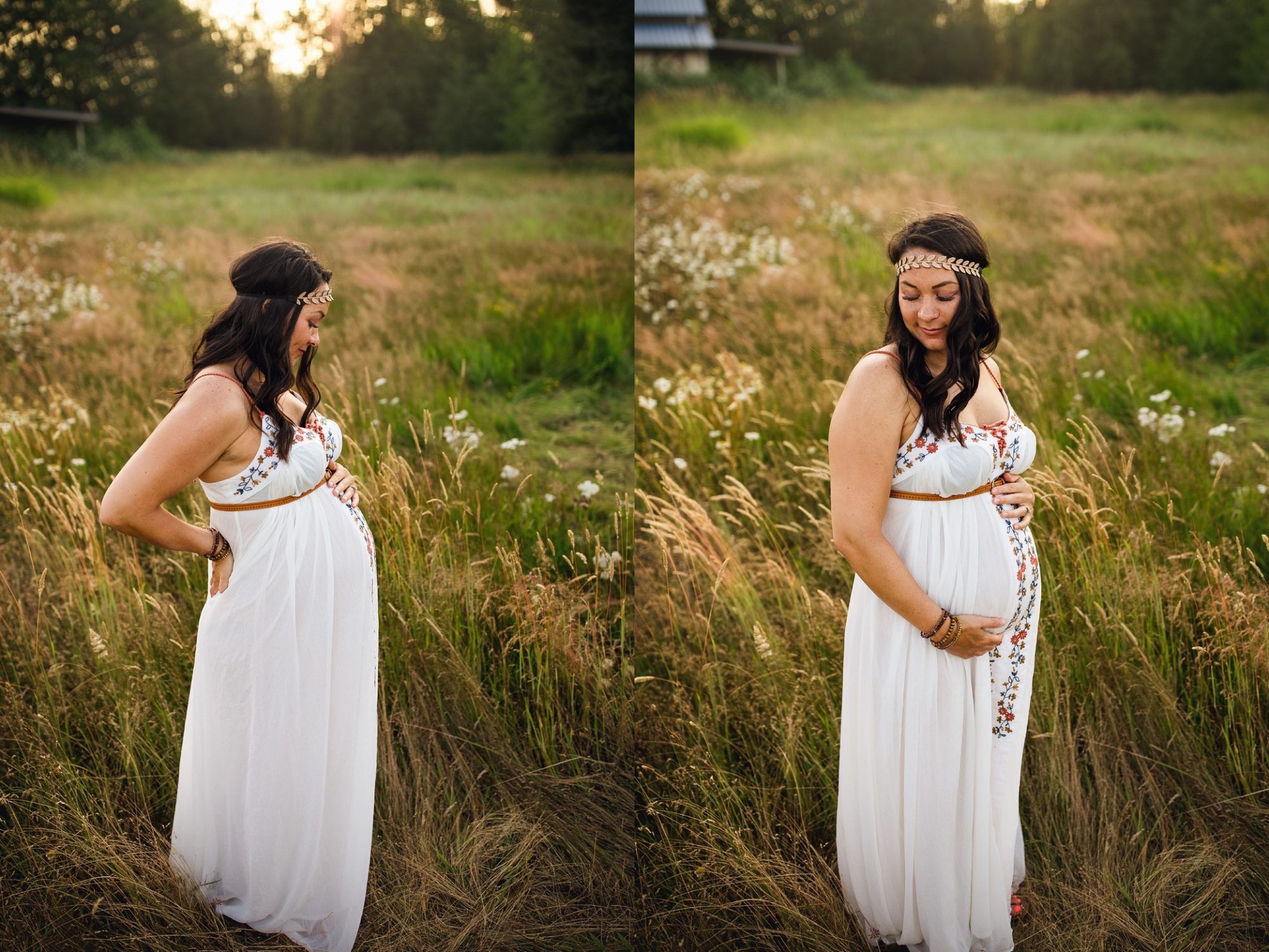 Seattle maternity photographer | puyallup sunset maternity session
