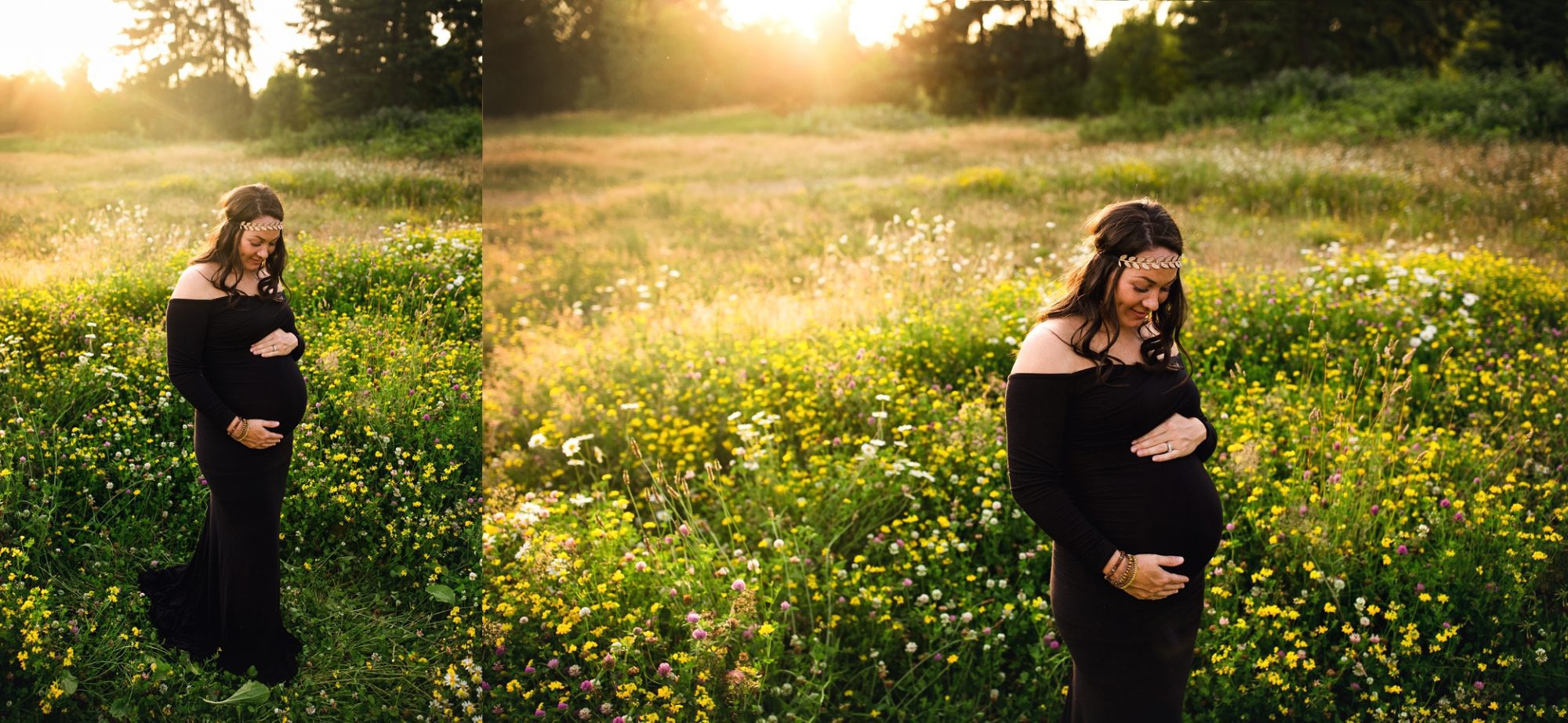 Seattle maternity photographer | puyallup sunset maternity session