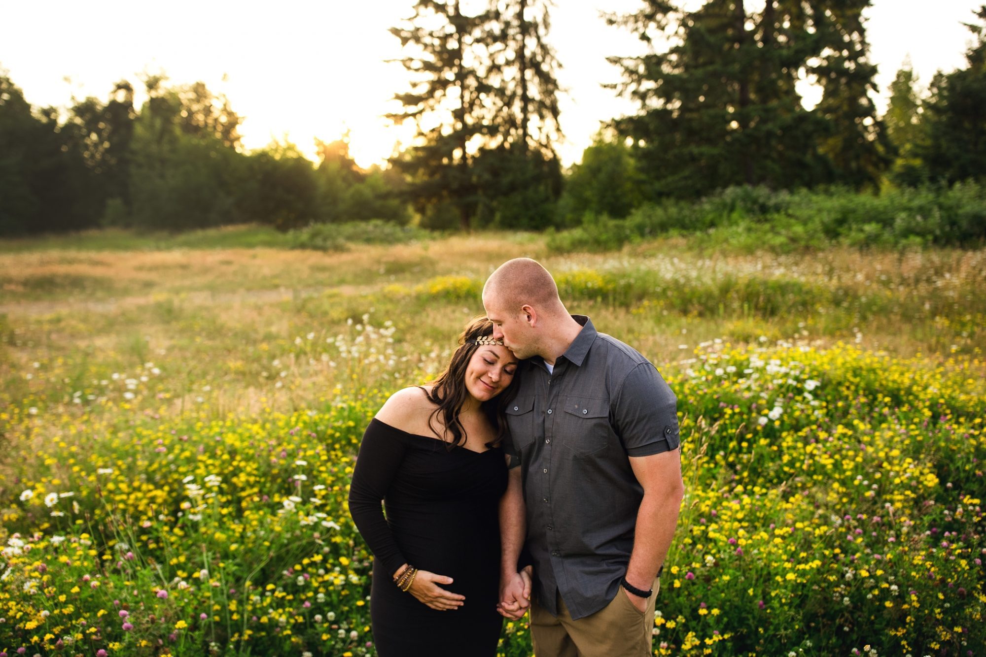 Seattle maternity photographer | puyallup sunset maternity session