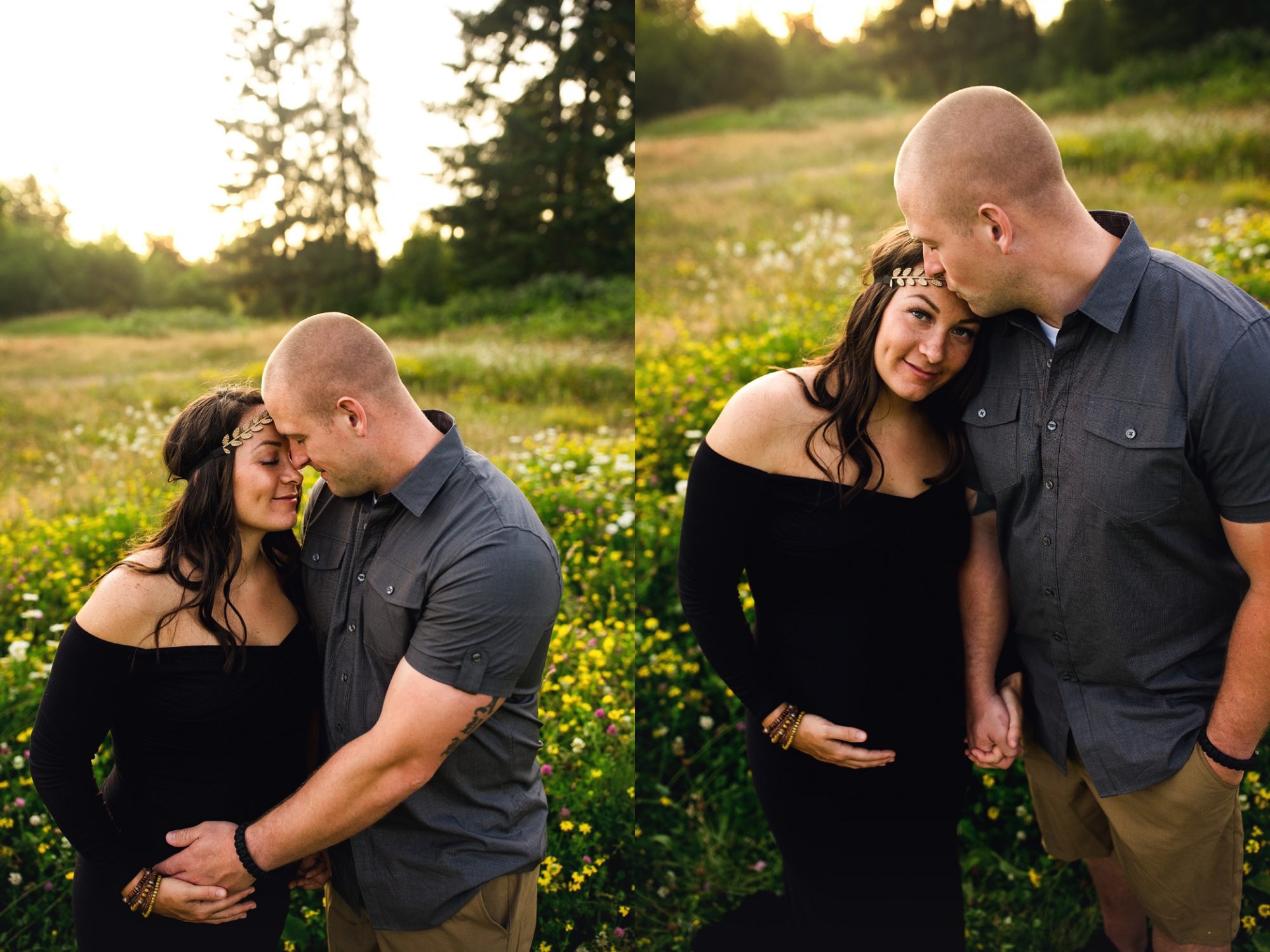 Seattle maternity photographer | puyallup sunset maternity session