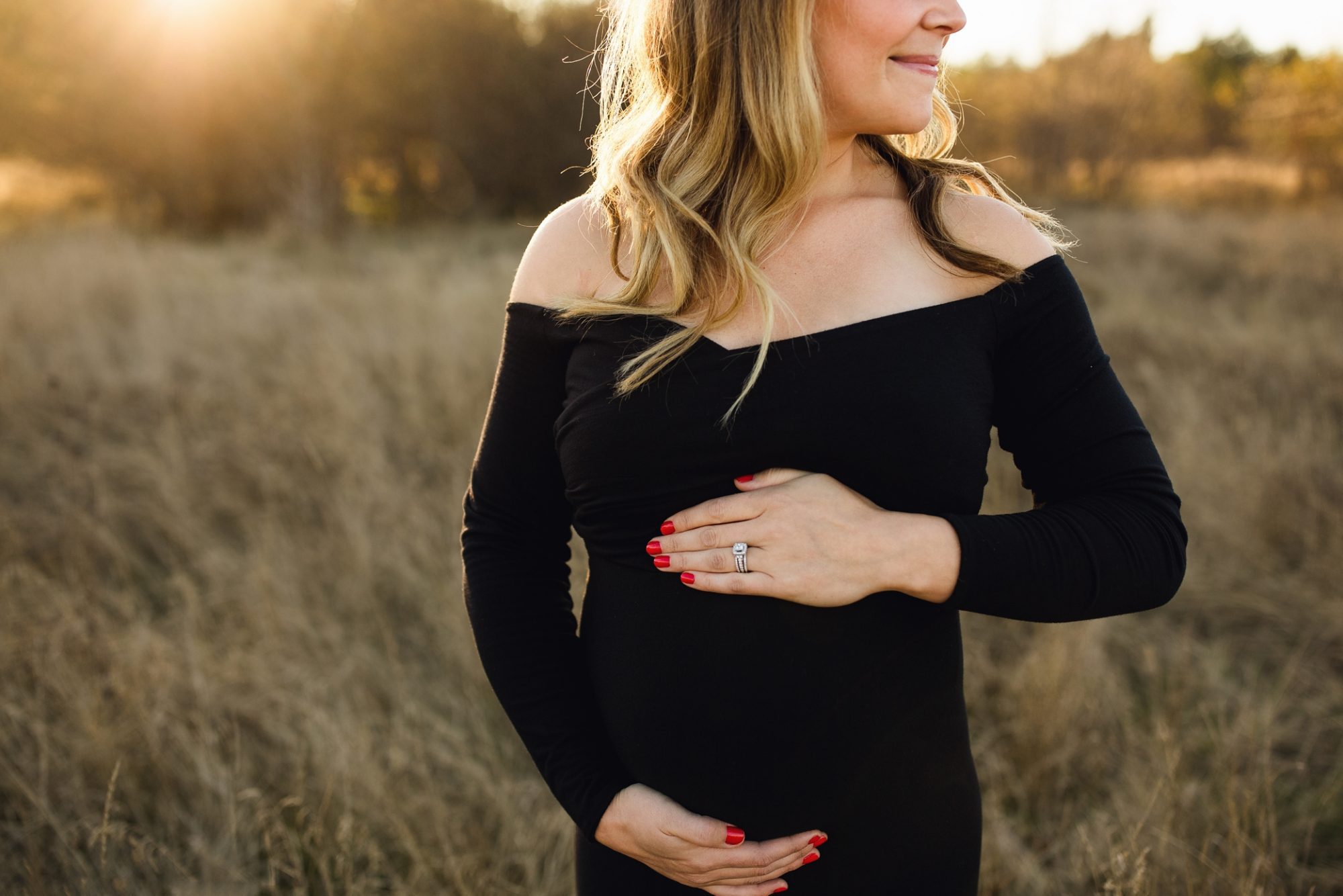 Seattle maternity photographer | Puyallup sunset maternity session