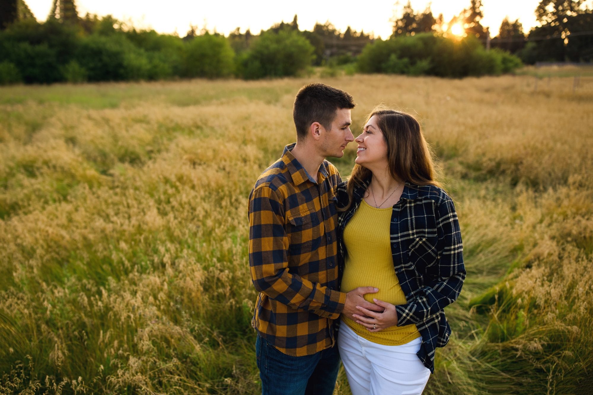 puyallup maternity photographer | pregnancy reveal session