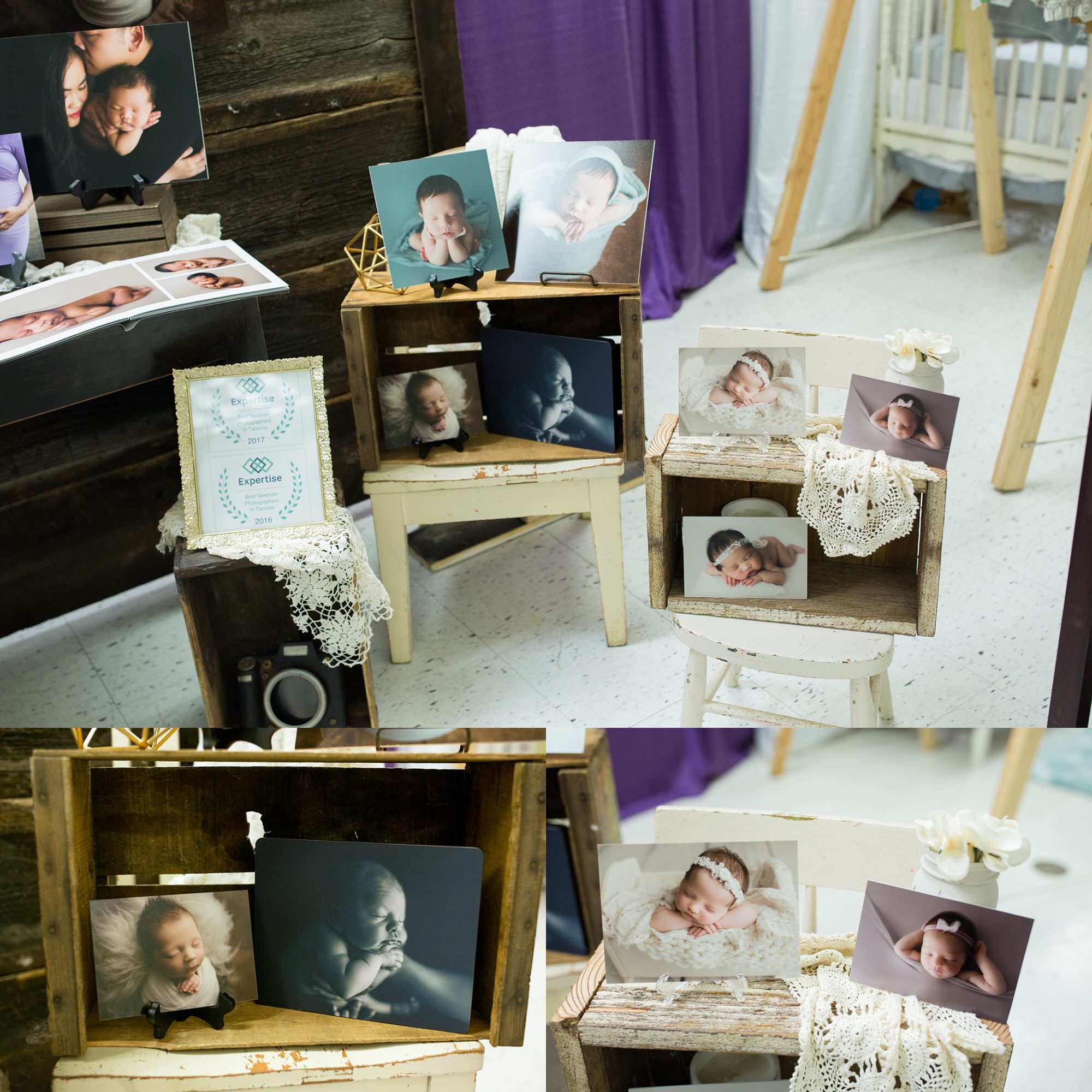 newborn expo display | baby fest northwest | seattle newborn photographer