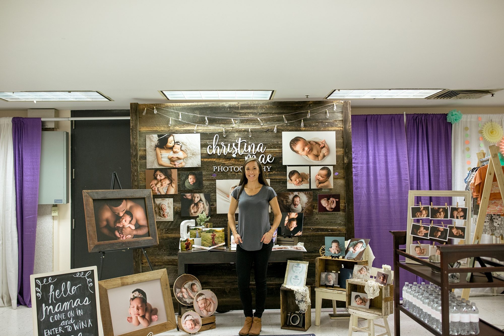 newborn expo display | baby fest northwest | seattle newborn photographer