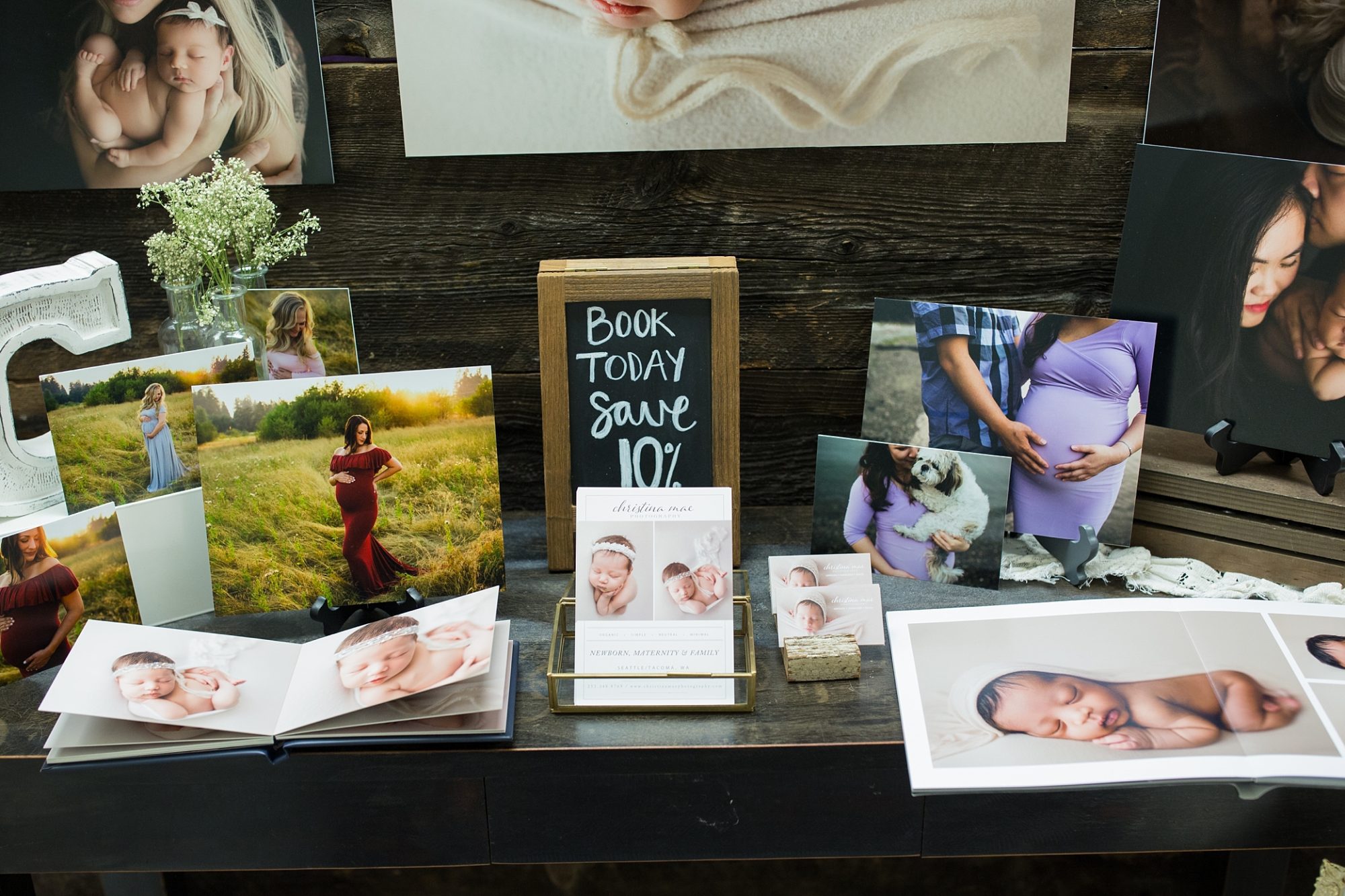 newborn expo display | baby fest northwest | seattle newborn photographer