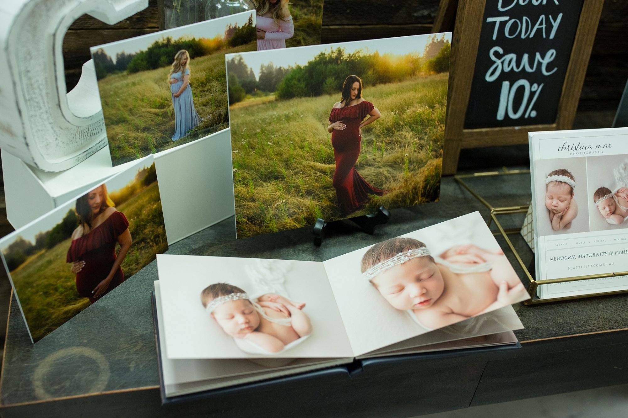 newborn expo display | baby fest northwest | seattle newborn photographer