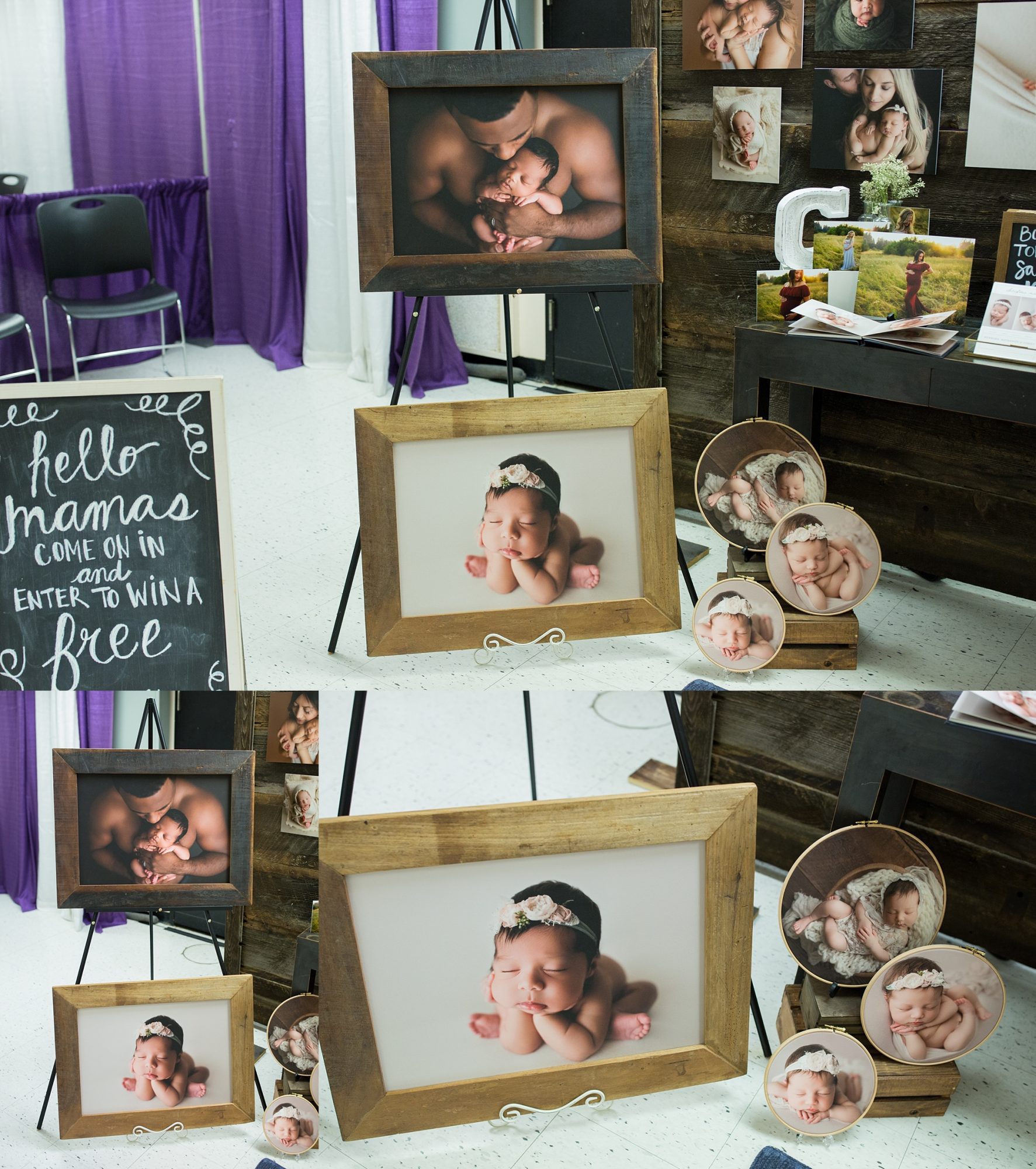 newborn expo display | baby fest northwest | seattle newborn photographer