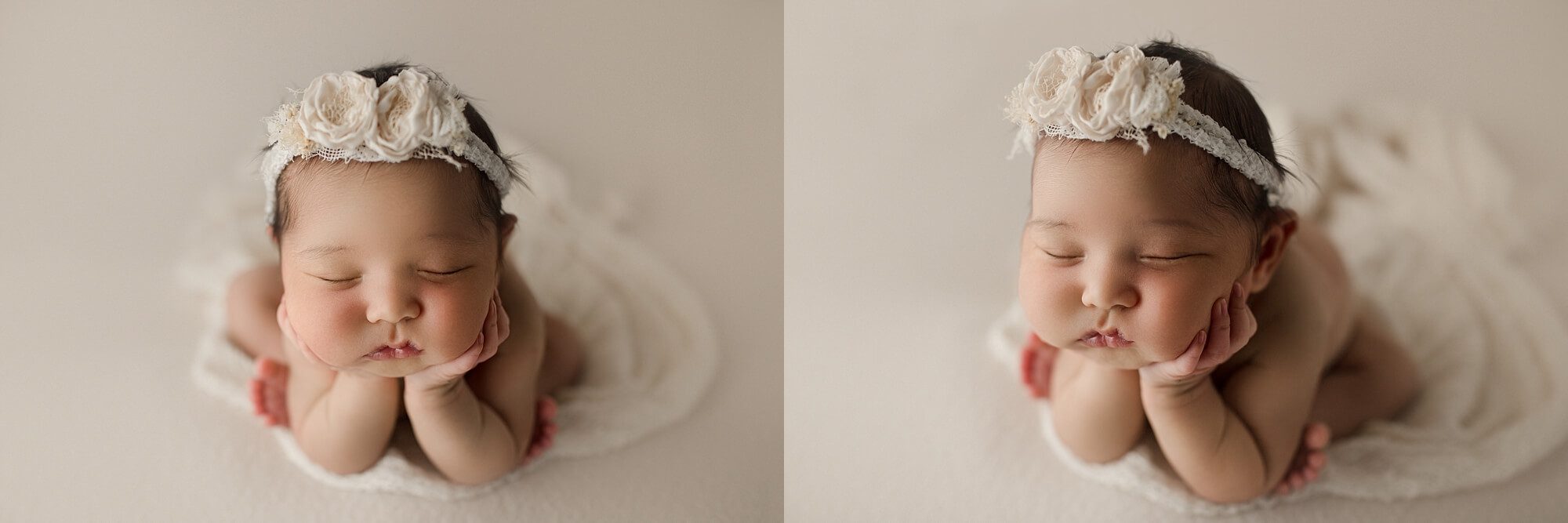 newborn photographer tacoma | baby girl studio photography session