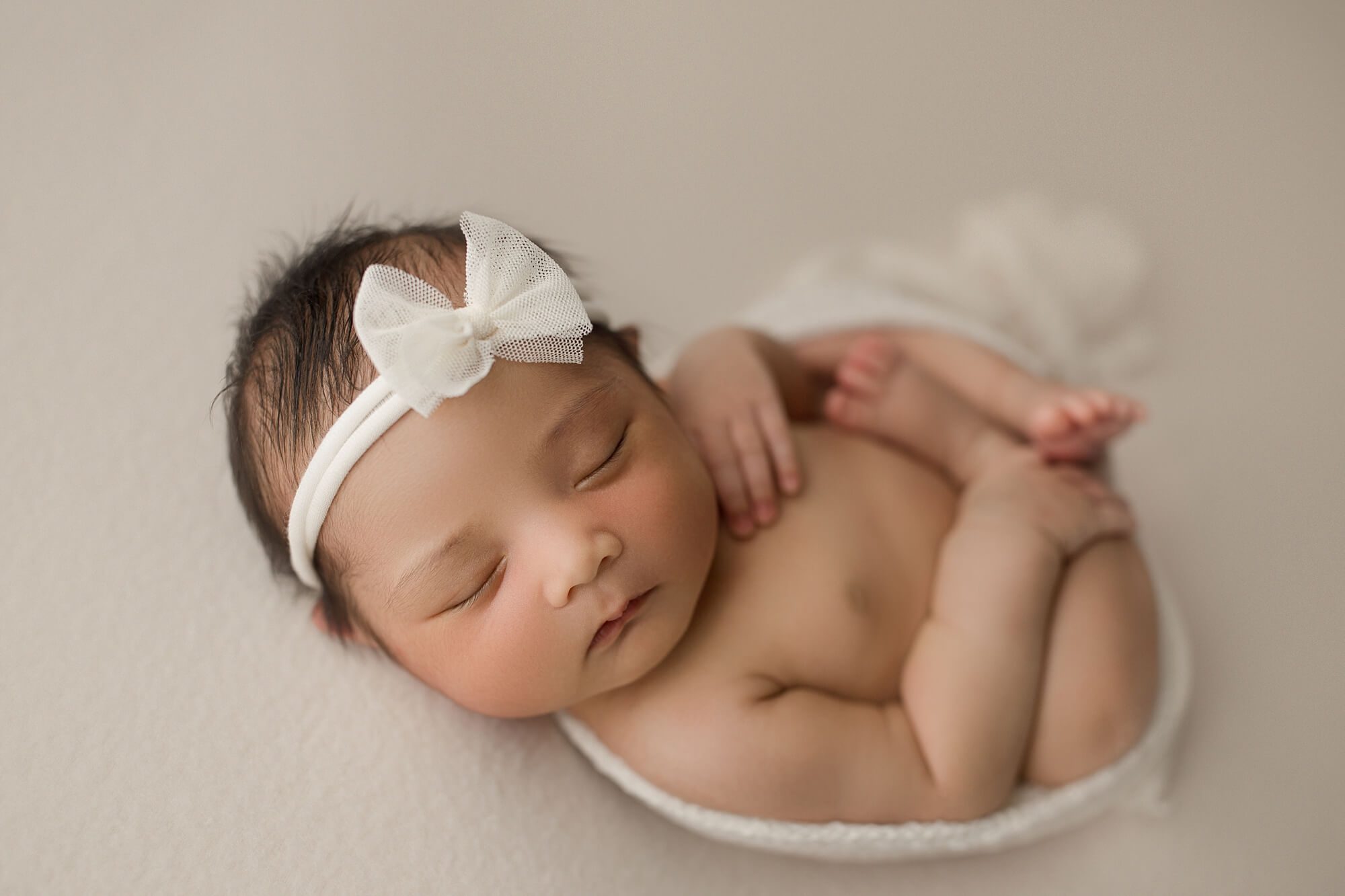 newborn photographer tacoma | baby girl studio photography session