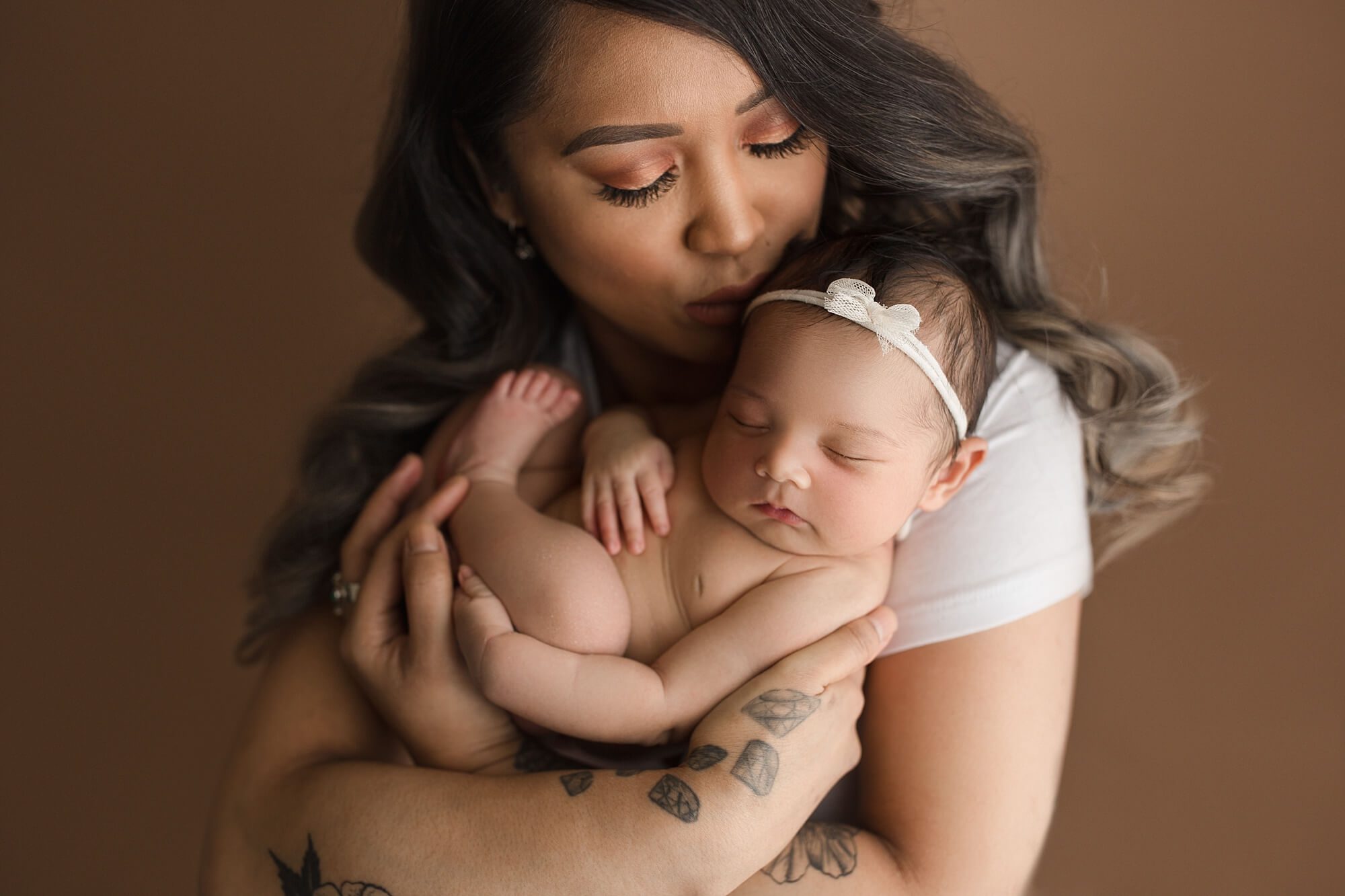 newborn photographer tacoma | baby girl studio photography session