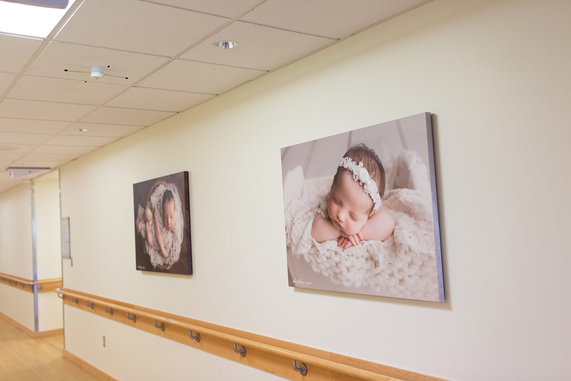 puyallup newborn photographer | good samaritan hospital display