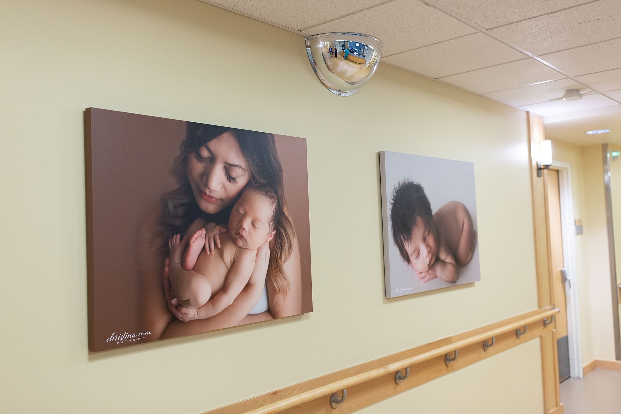 puyallup newborn photographer | good samaritan hospital display