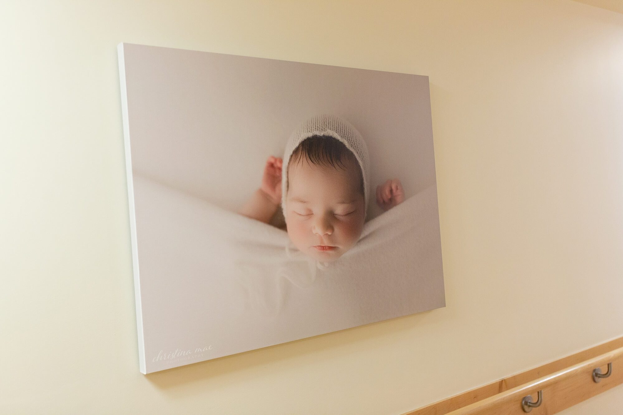 puyallup newborn photographer | good samaritan hospital display