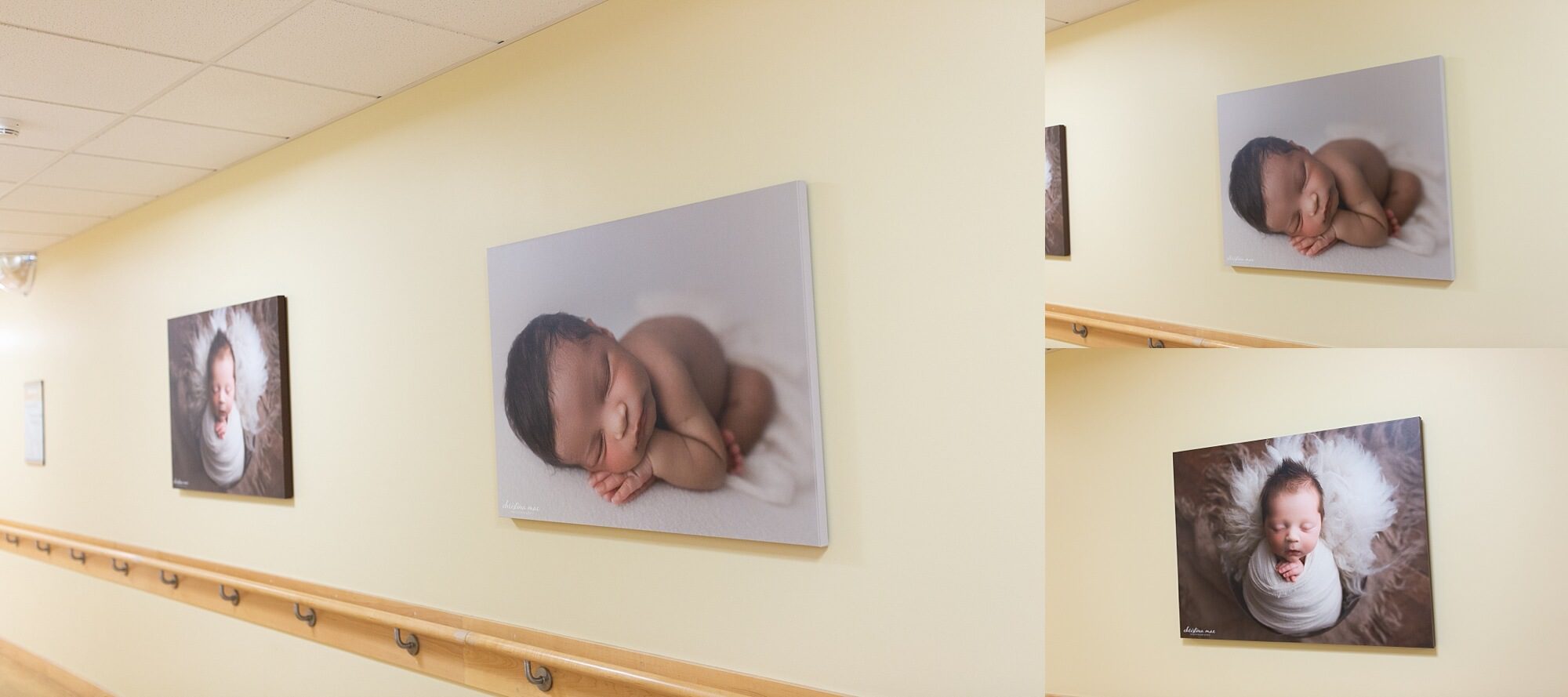 puyallup newborn photographer | good samaritan hospital display