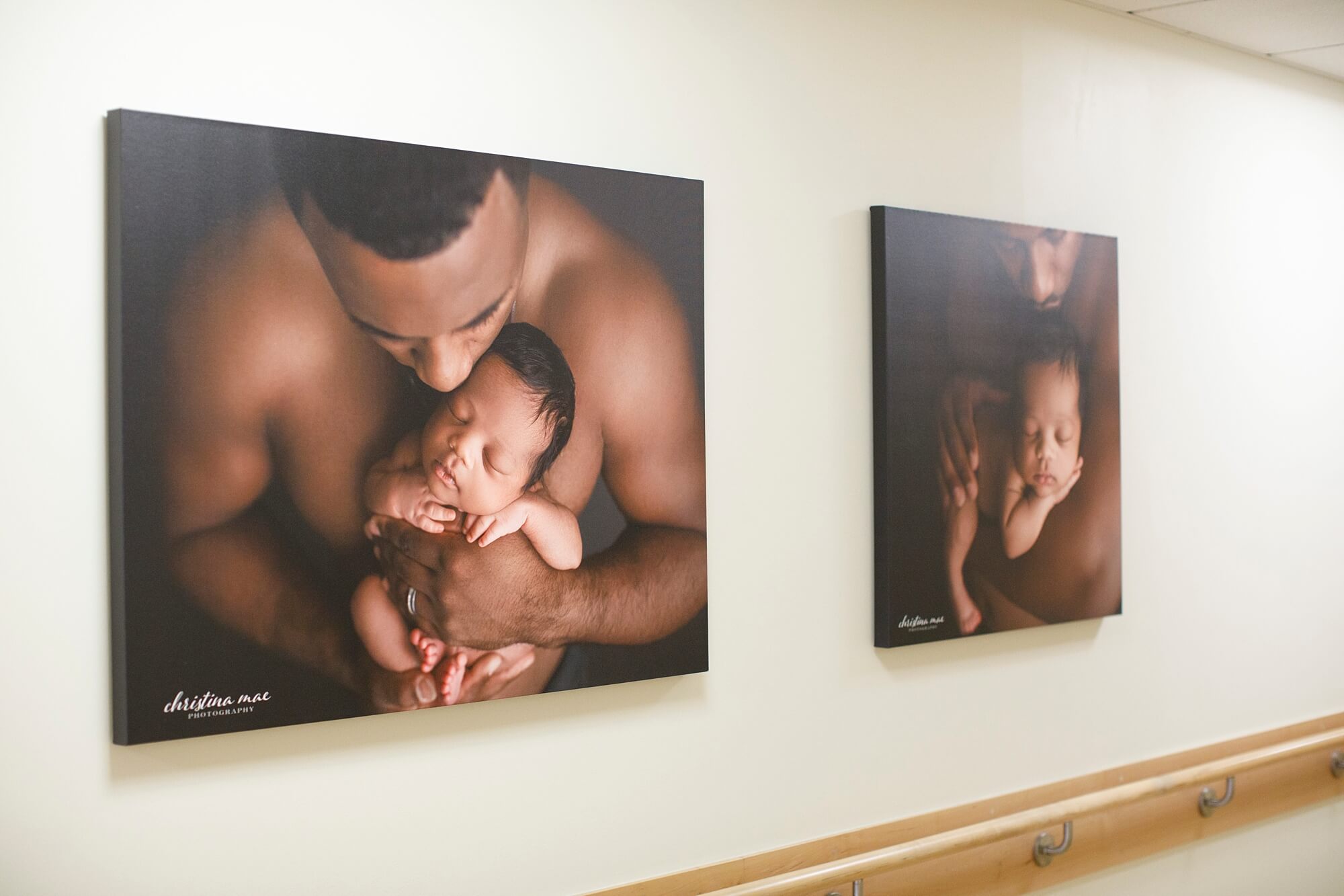 puyallup newborn photographer | good samaritan hospital display