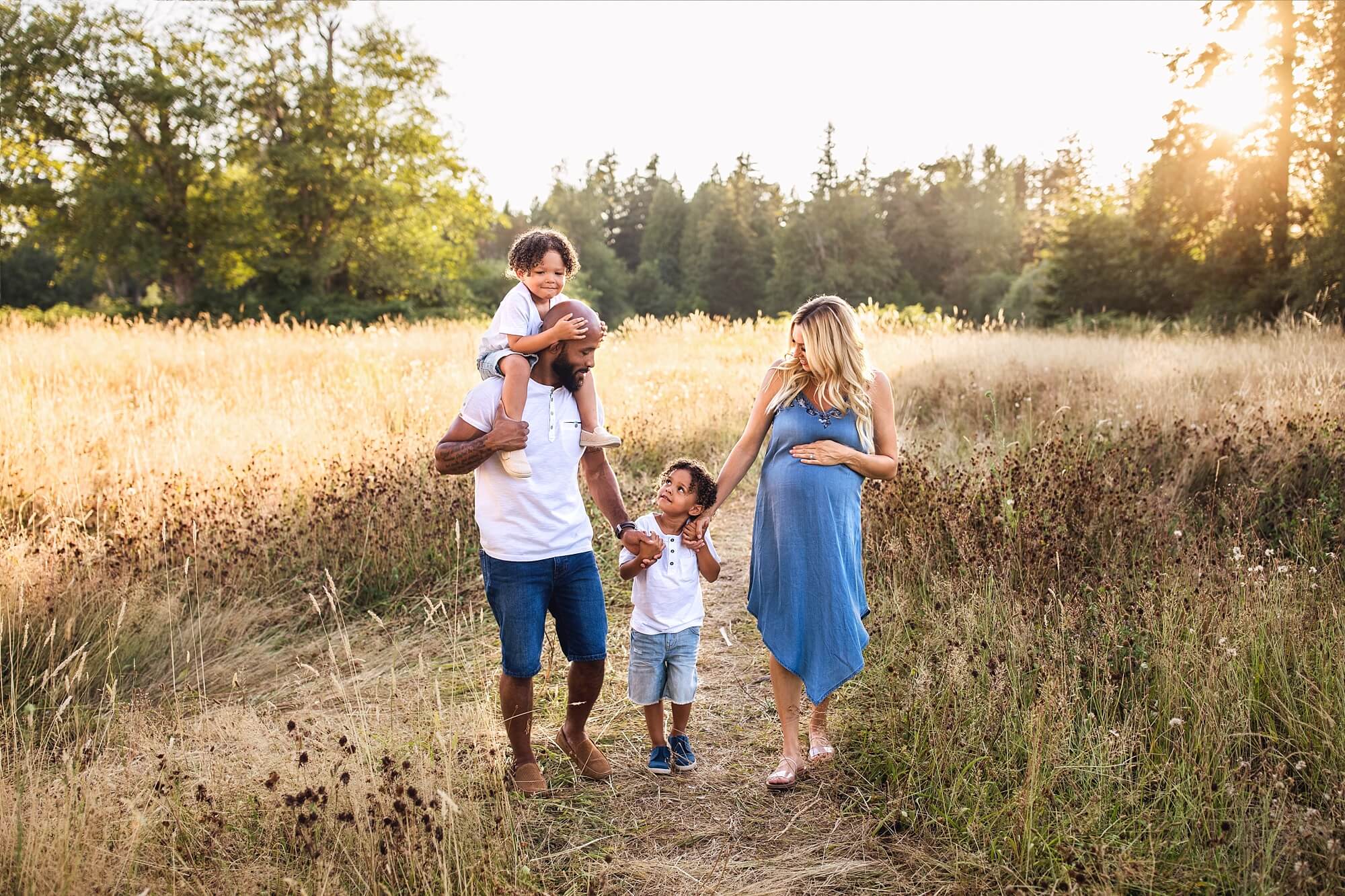 puyallup maternity photographer | sunset session tacoma