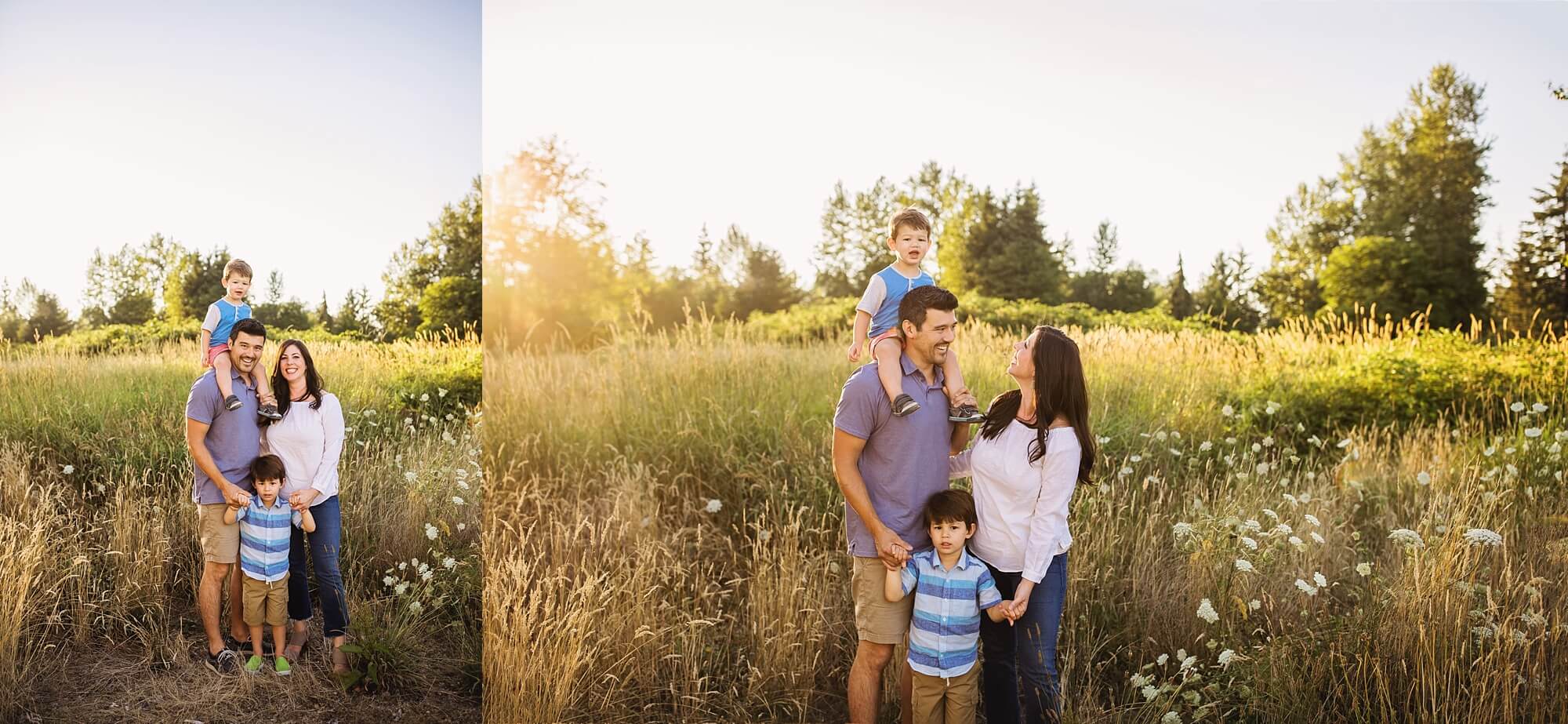 Puyallup sunset family session | tacoma family photographer