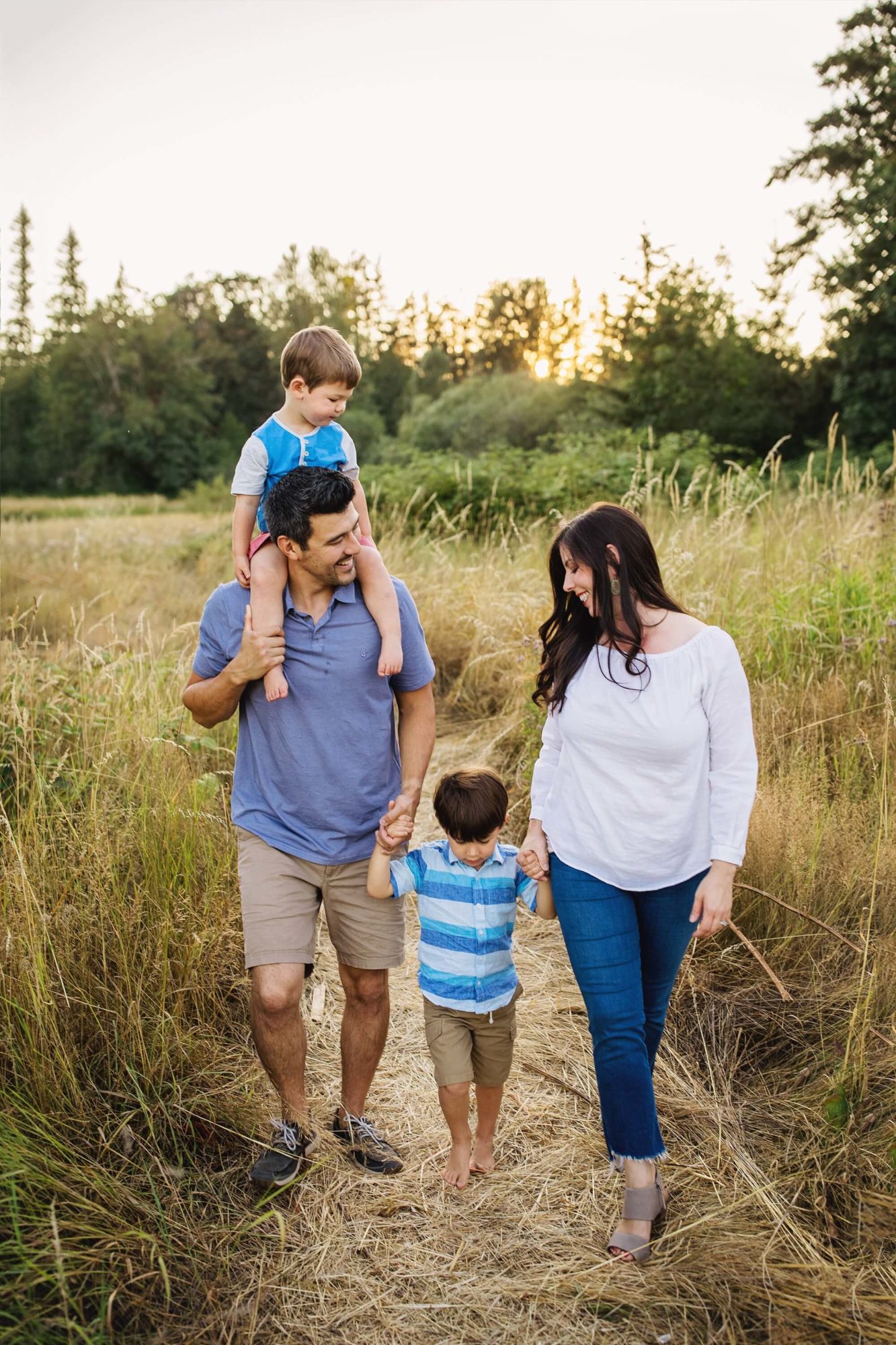 Puyallup sunset family session | tacoma family photographer