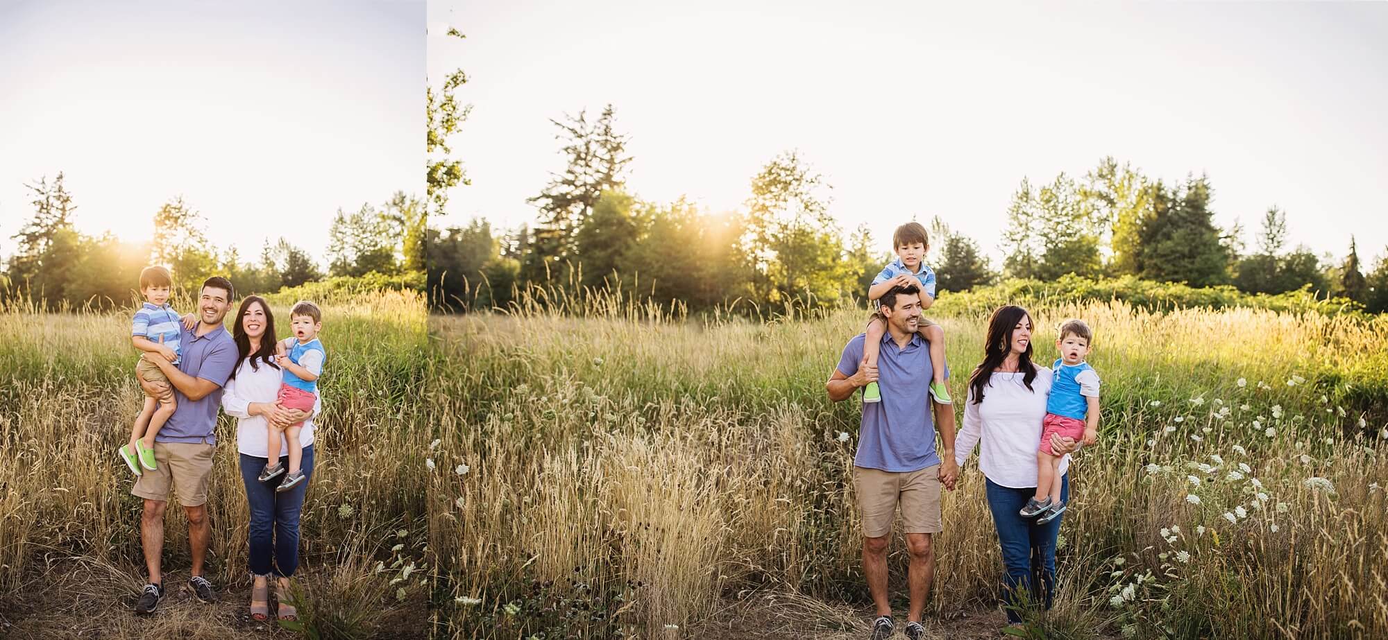 Puyallup sunset family session | tacoma family photographer