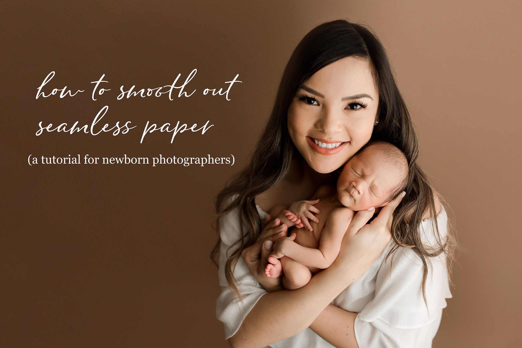 How To Smooth Seamless Paper in Photoshop - Newborn Photography Tip
