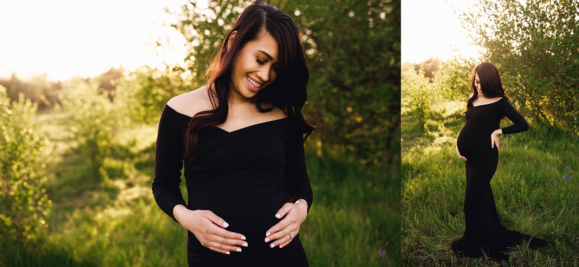 maternity photographer puyallup | Sunset photo session