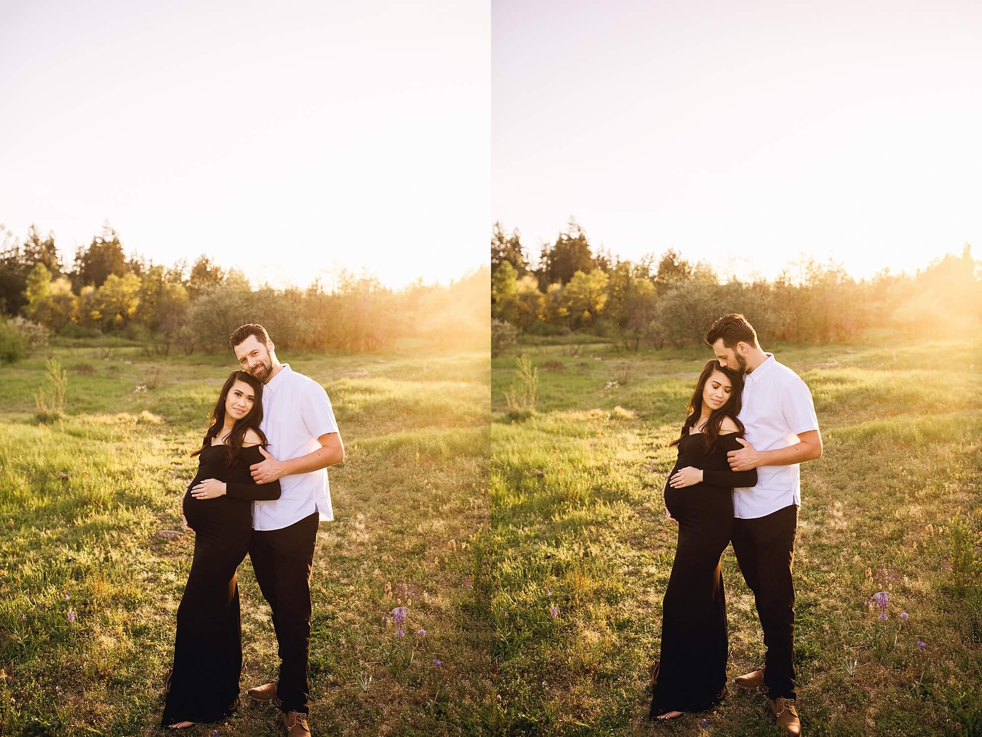 maternity photographer puyallup | Sunset photo session