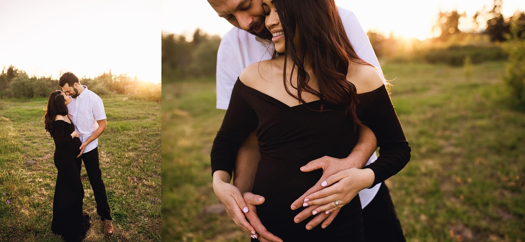 maternity photographer puyallup | Sunset photo session