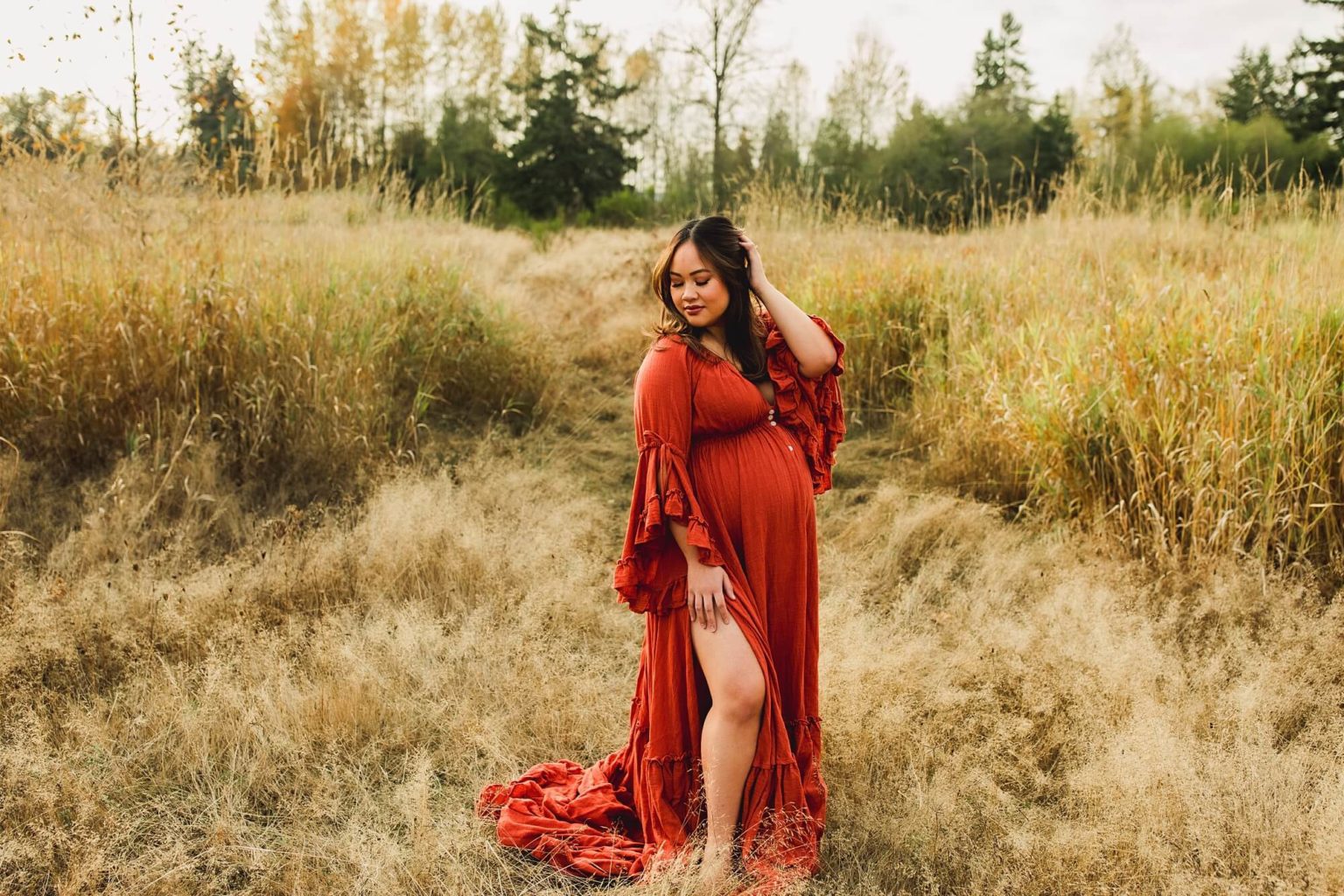 slim fit dress slacks PinkBlush Blue Lace Off Shoulder Maternity Photoshoot Gown/Dress