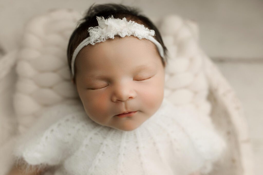newborn baby girl neutral session