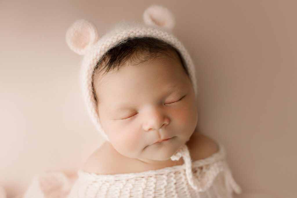 beautiful baby girl newborn photos in puyallup studio