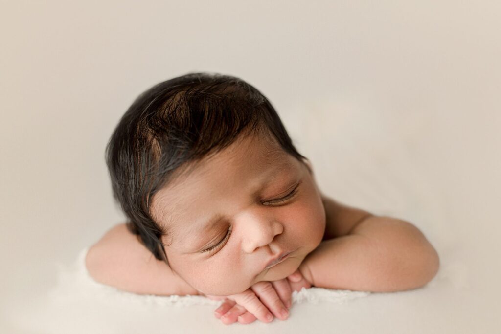 Indian family newborn photography session in puyallup wa studio