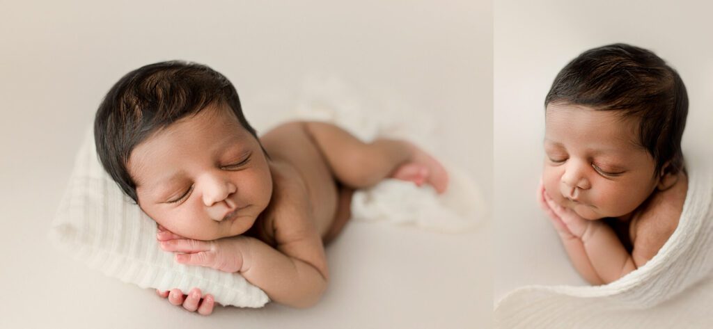 Indian family newborn photography session in puyallup wa studio