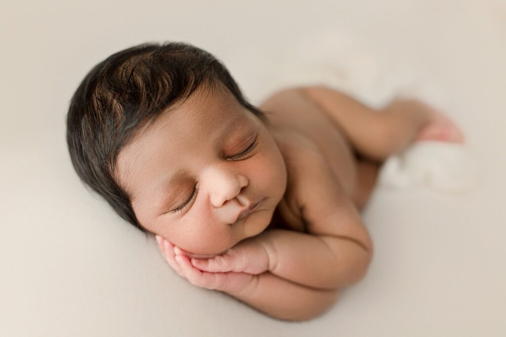 Indian family newborn photography session in puyallup wa studio