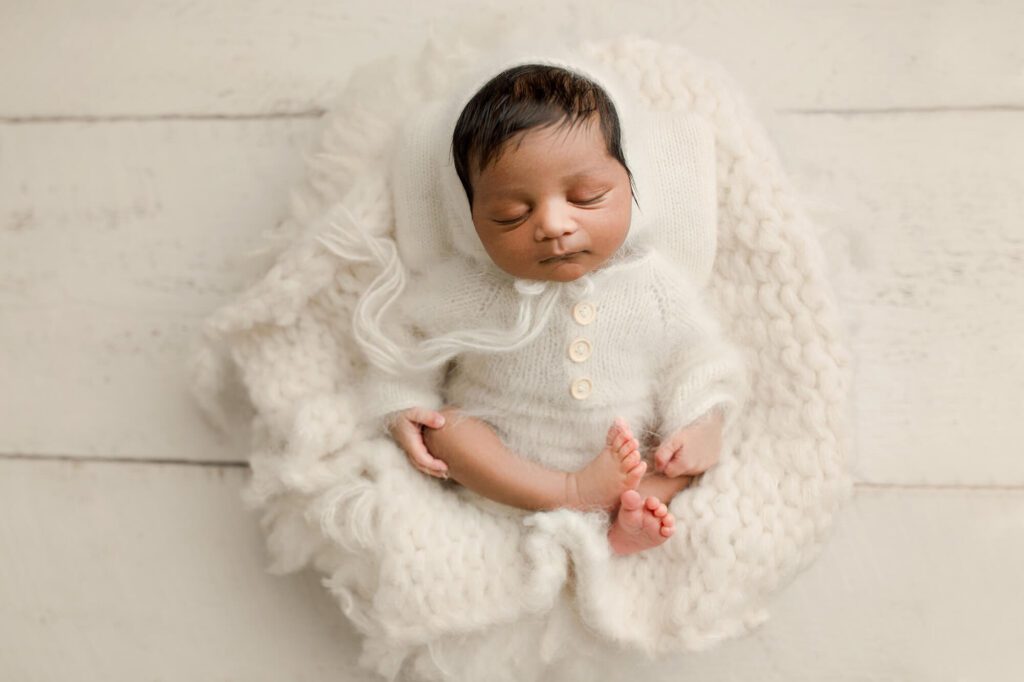 Indian family newborn photography session in puyallup wa studio