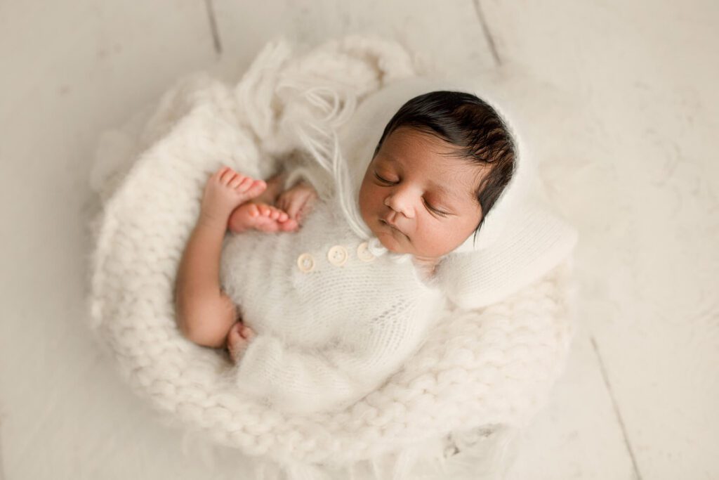 Indian family newborn photography session in puyallup wa studio