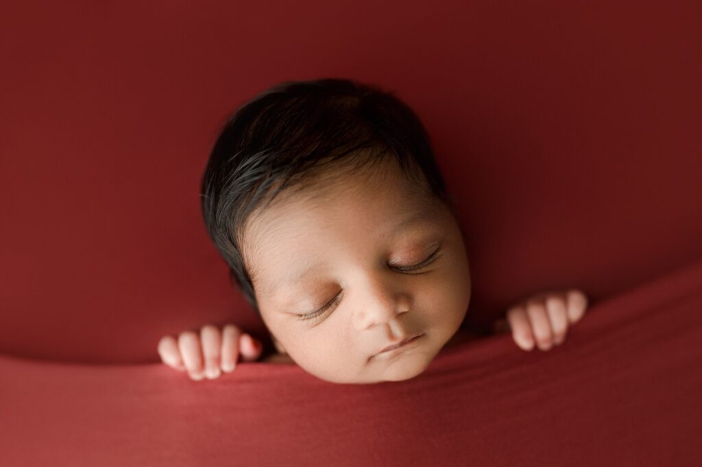 Indian family newborn photography session in puyallup wa studio