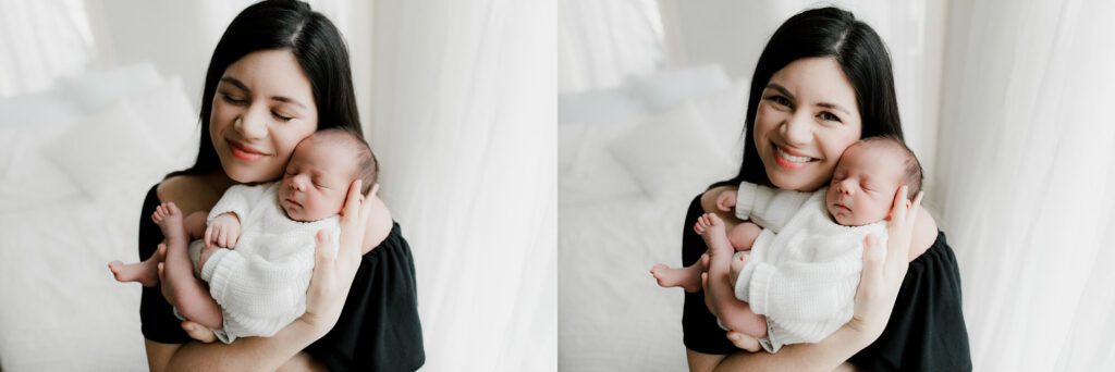 studio newborn posed and family lifestyle photography session in puyallup