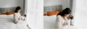 seattle lifestyle newborn family photographer with grandparents