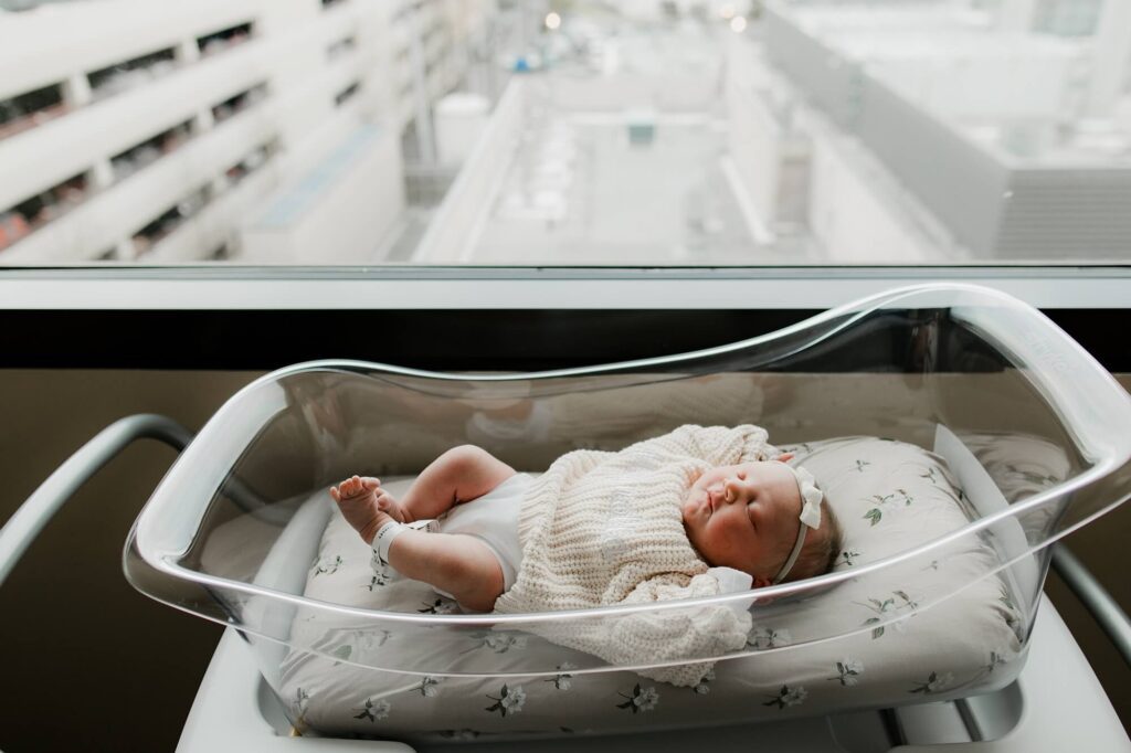 Tacoma Fresh Baby Hospital Newborn Photographer