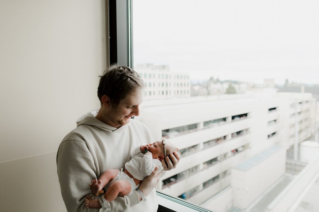 Tacoma Fresh Baby Hospital Newborn Photographer