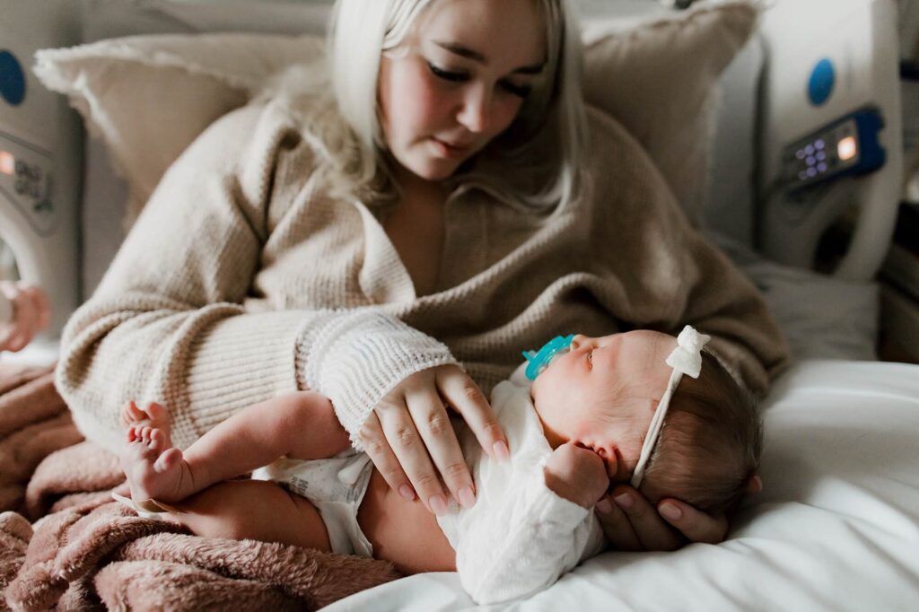 Tacoma Fresh Baby Hospital Newborn Photographer