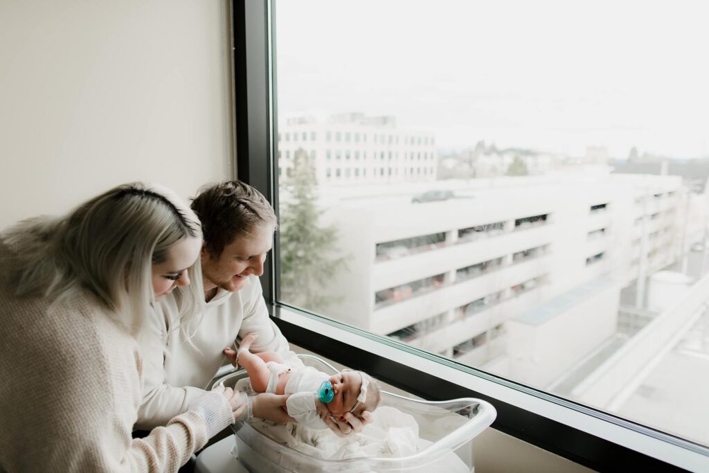 Tacoma Fresh Baby Hospital Newborn Photographer