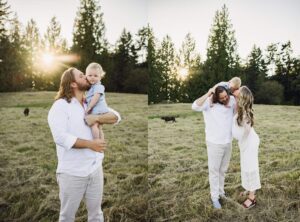 family maternity session clark lake kent wa