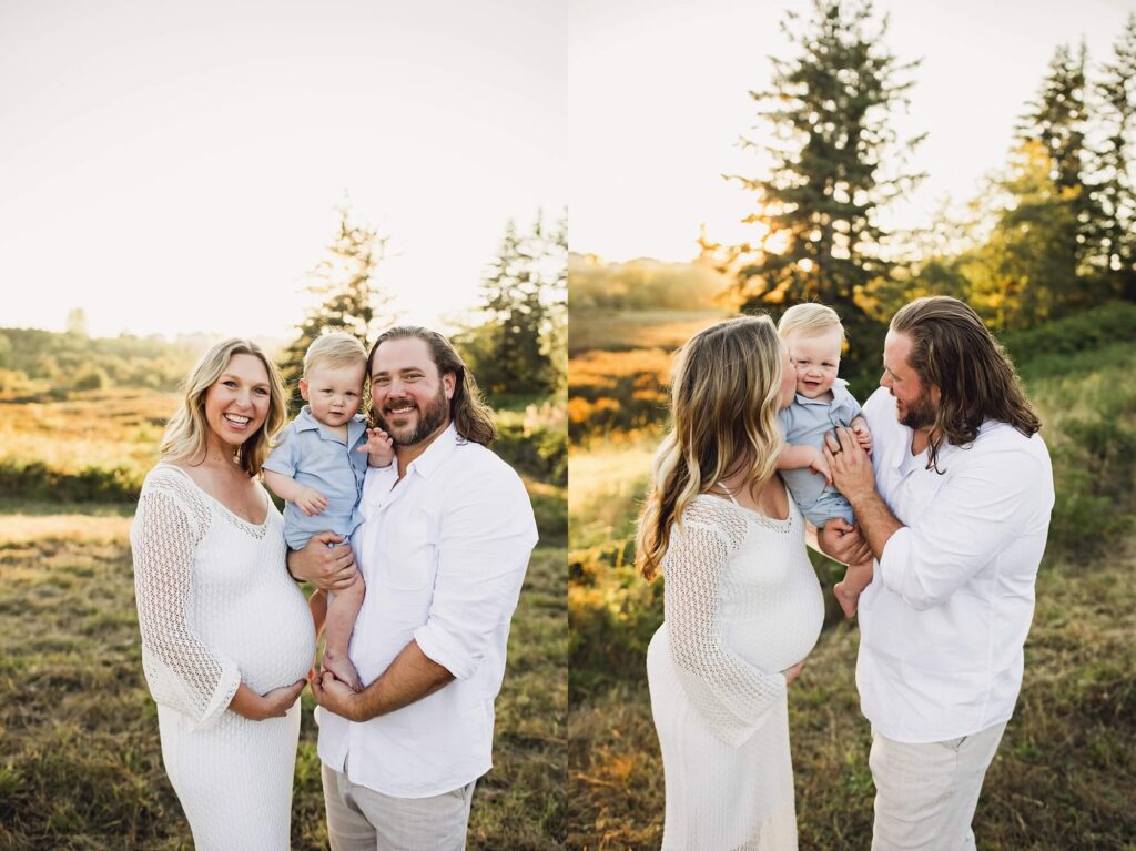 family maternity session clark lake kent wa