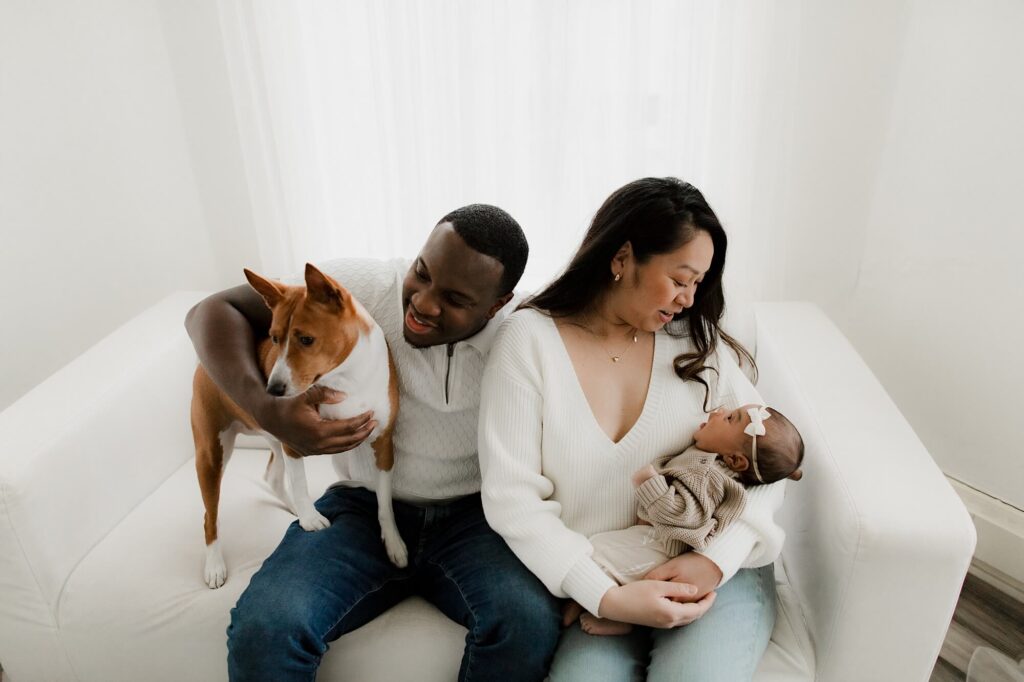 seattle studio lifestyle newborn family photographer