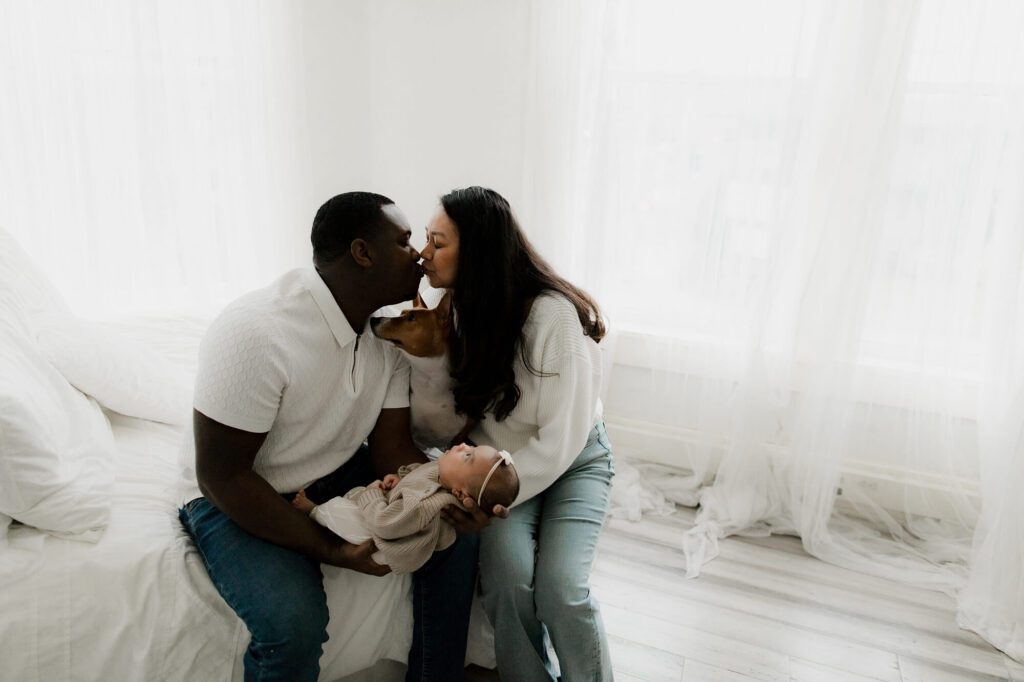 seattle studio lifestyle newborn family photographer